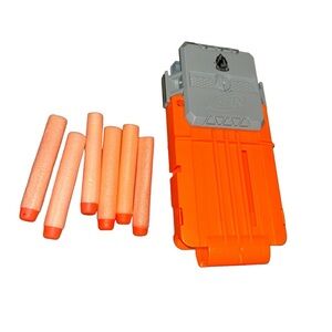 NERF N-Strike Flip Clip Dual Magazine Holder with 6 foam darts